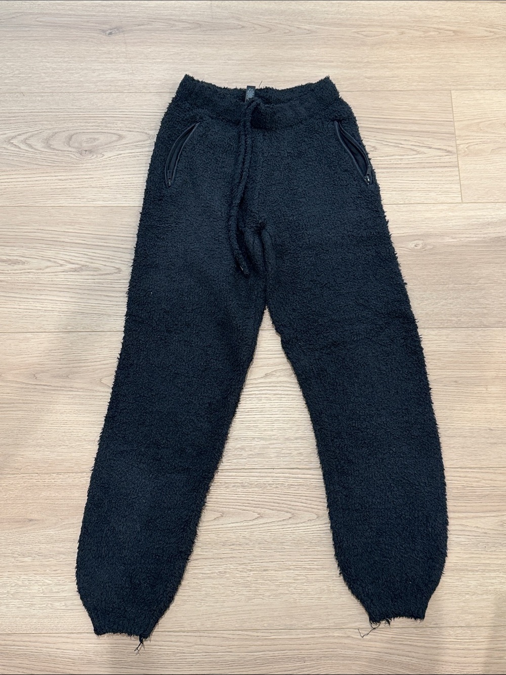 Skims Black Sherpa Jogger Pants